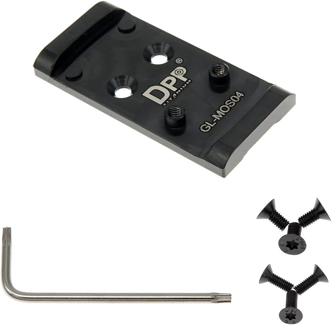 Adapter Plate Compatible with Glock Gen 3 to Gen 5 17 19 MOS Holosun 407K/507K/EPS Carry/Eps/Romeo Zero