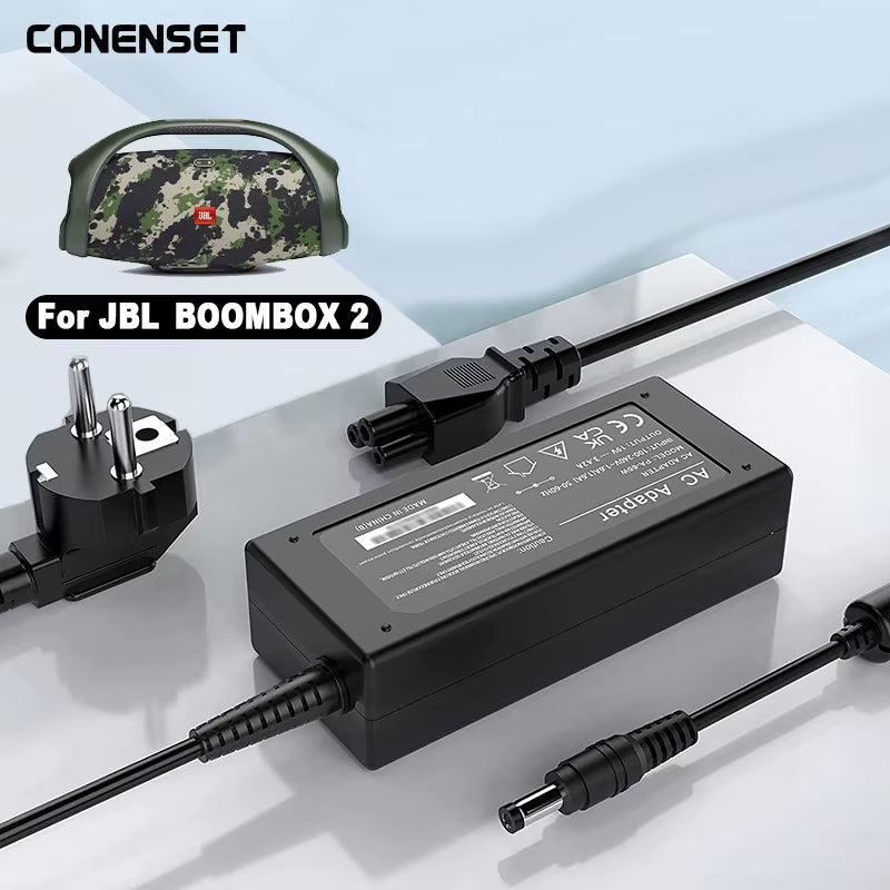 24V 4A AC Adapter Charger for JBL Boombox 2 Wireless Waterproof Portable Bluetooth Speaker Power Cord 24V 4.2A