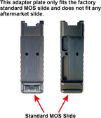 Adapter Plate Compatible with Glock Gen 3 to Gen 5 17 19 MOS Holosun 407K/507K/EPS Carry/Eps/Romeo Zero