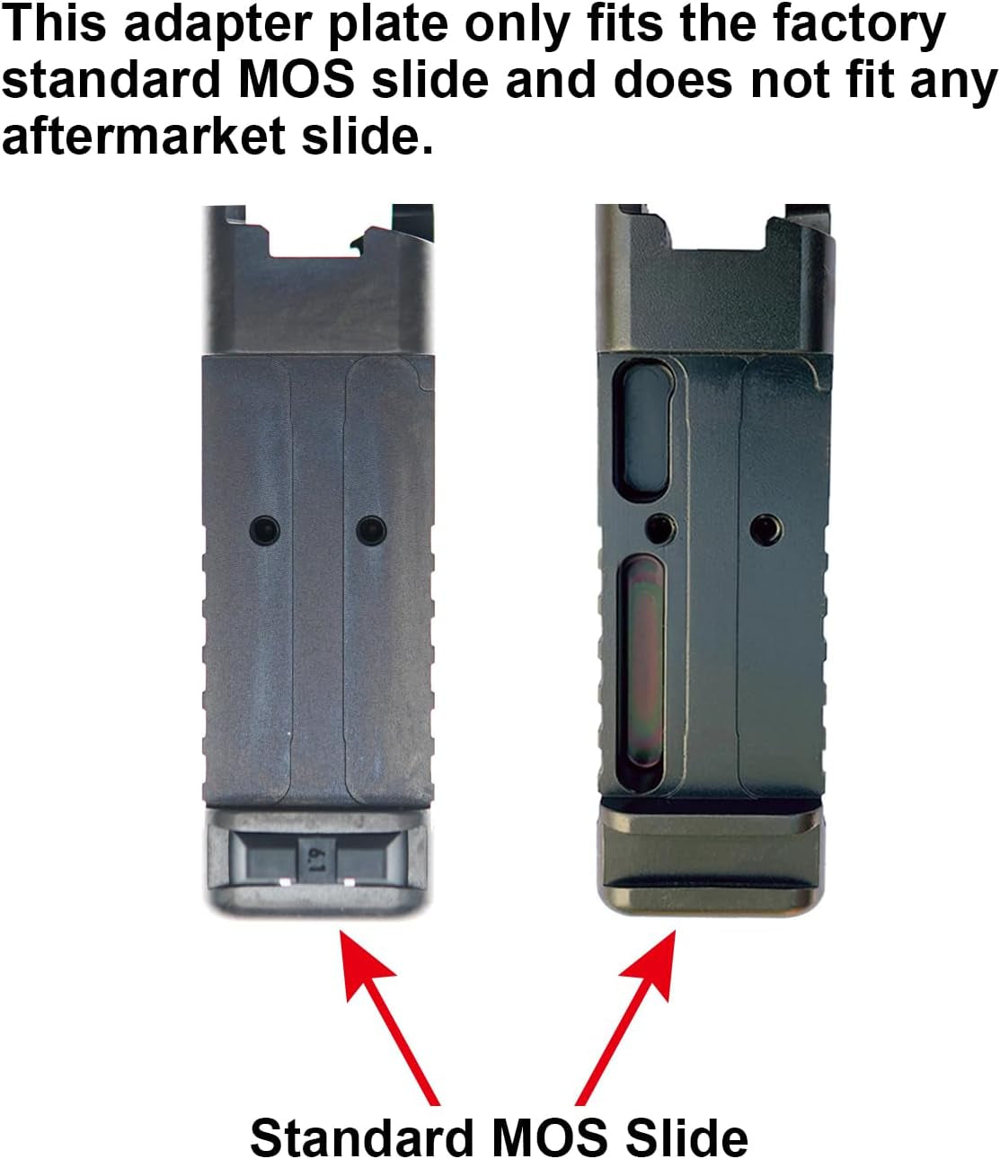 Adapter Plate Compatible with Glock Gen 3 to Gen 5 17 19 MOS Holosun 407K/507K/EPS Carry/Eps/Romeo Zero