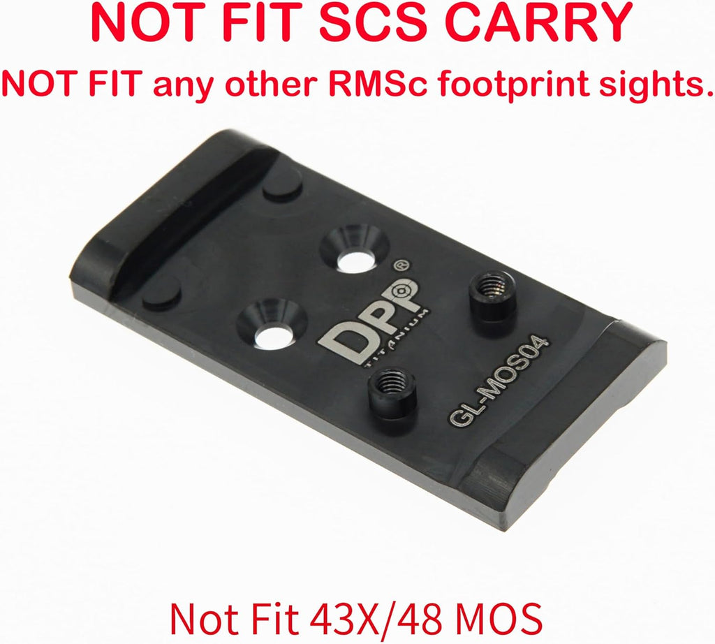 Adapter Plate Compatible with Glock Gen 3 to Gen 5 17 19 MOS Holosun 407K/507K/EPS Carry/Eps/Romeo Zero