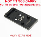 Adapter Plate Compatible with Glock Gen 3 to Gen 5 17 19 MOS Holosun 407K/507K/EPS Carry/Eps/Romeo Zero