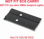Adapter Plate Compatible with Glock Gen 3 to Gen 5 17 19 MOS Holosun 407K/507K/EPS Carry/Eps/Romeo Zero