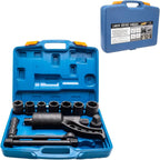 Heavy Duty Torque Multiplier Wrench Set - 1:64 Torque Wrench Set 11PCS Labor Saving Torque Multiplier Wrench Lug Nut Remover Lug Nut Wrench Set 1'' Drive 4800 NM with 8PCS CR-V Sockets Set (24-38MM)