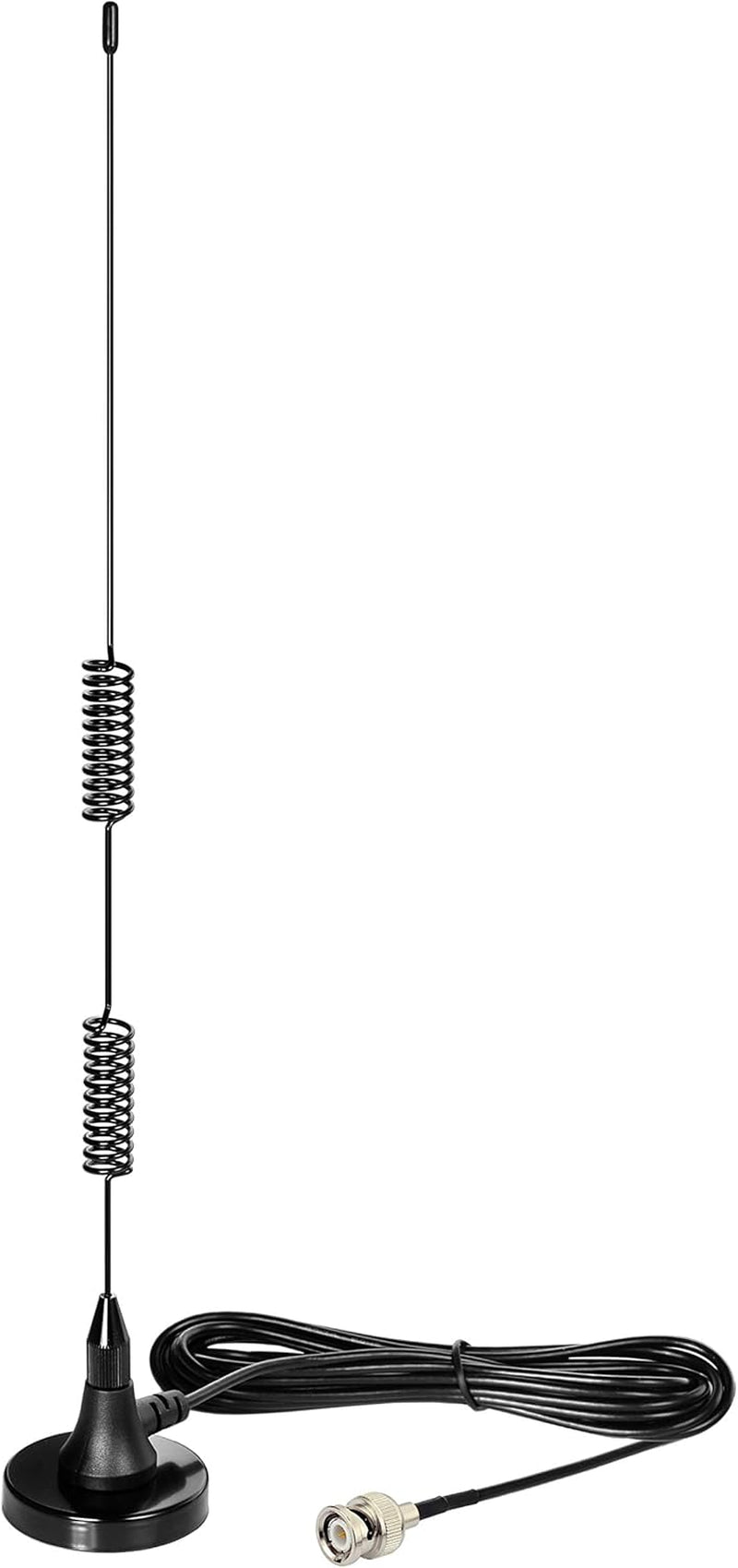 20-1300Mhz Police Scanner Antenna Magnetic Base HF VHF UHF Two Way Ham Radio BNC Male Antenna Compatible with Uniden Bearcat Whistler Radio Shack Police Scanner