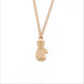 Electroplating Polished Boxing Gloves Necklace Jewelry