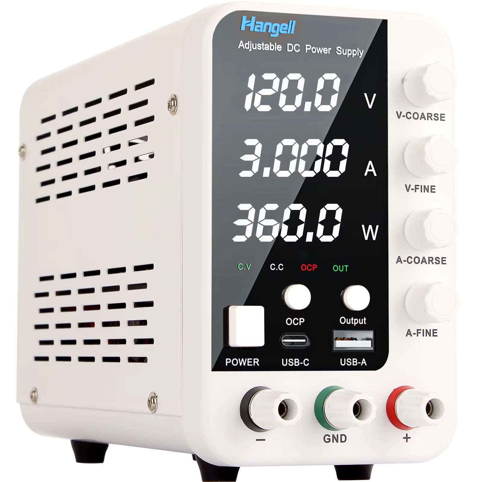 DC Laboratory Power Supply 30V 60V 120V Adjustable Voltage Regulator Bench Switching Power Supply Preset Current ON/OFF