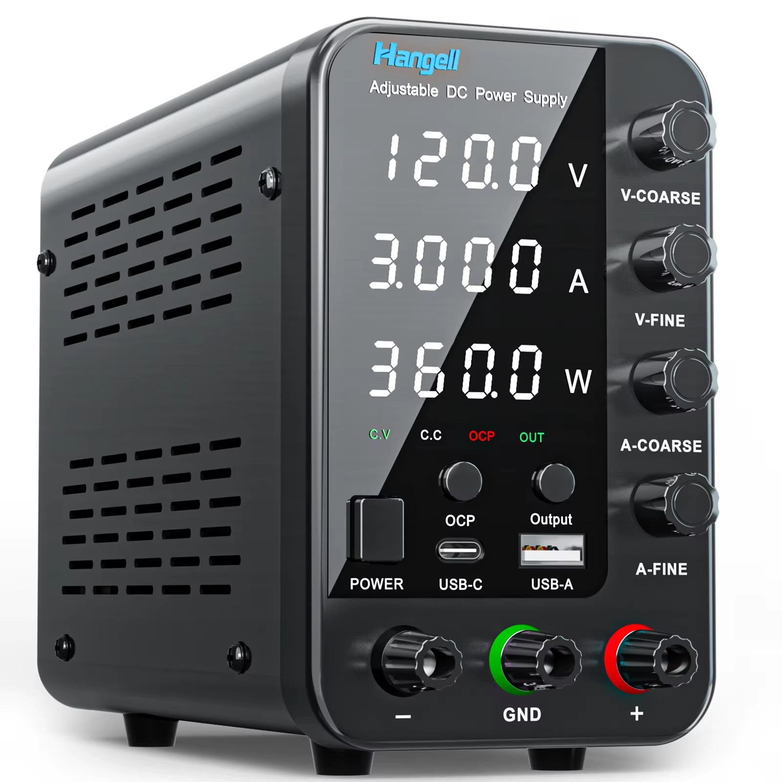 DC Laboratory Power Supply 30V 60V 120V Adjustable Voltage Regulator Bench Switching Power Supply Preset Current ON/OFF