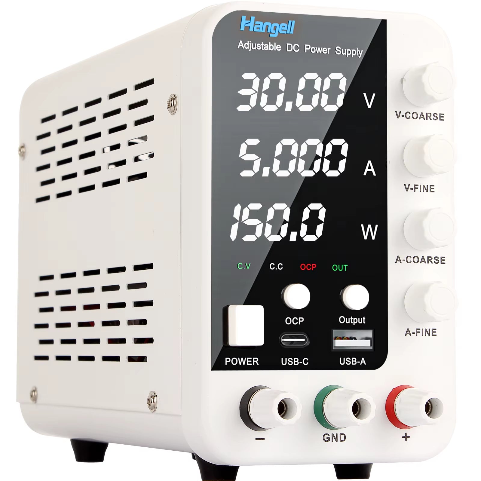 DC Laboratory Power Supply 30V 60V 120V Adjustable Voltage Regulator Bench Switching Power Supply Preset Current ON/OFF